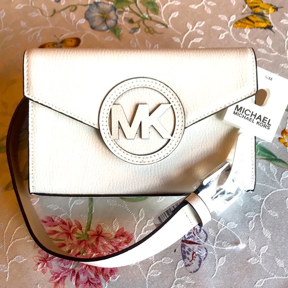 Michael Kors Accessories - Michael Kors White Leather Belt Bag